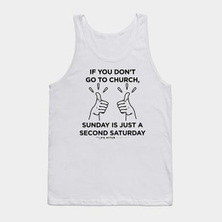 Second Saturday | White Items Tank Top